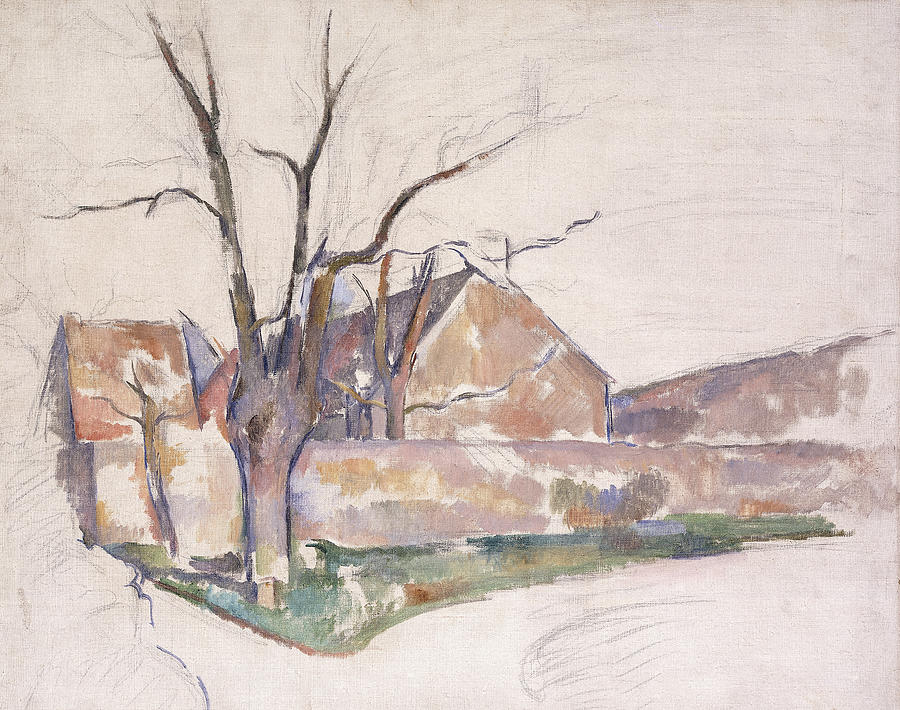 Winter Painting - Winter Landscape by Paul Cezanne