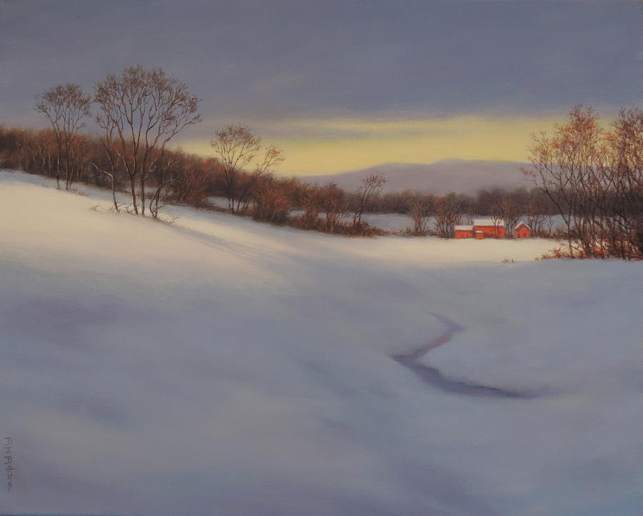 Winter Painting - Winter Light by Barry DeBaun