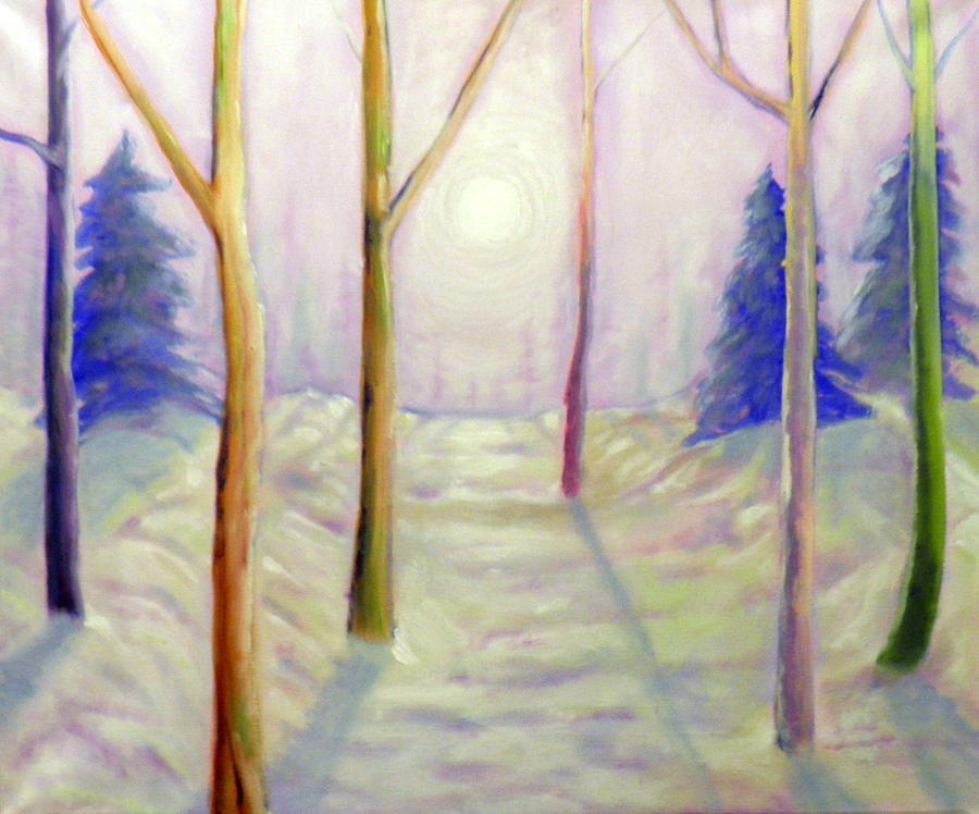 Winter Light Painting by Ida Eriksen