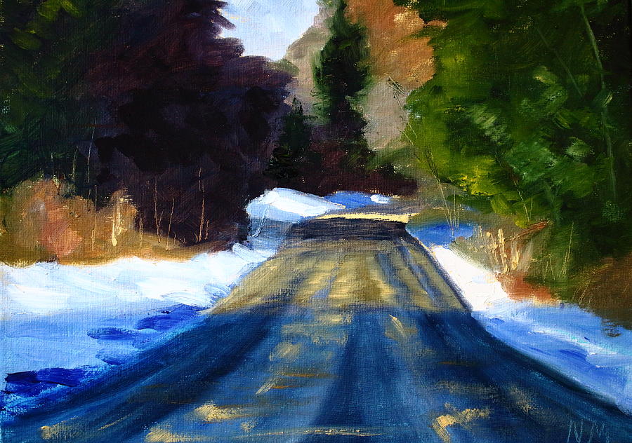 Winter Light Painting by Nancy Merkle
