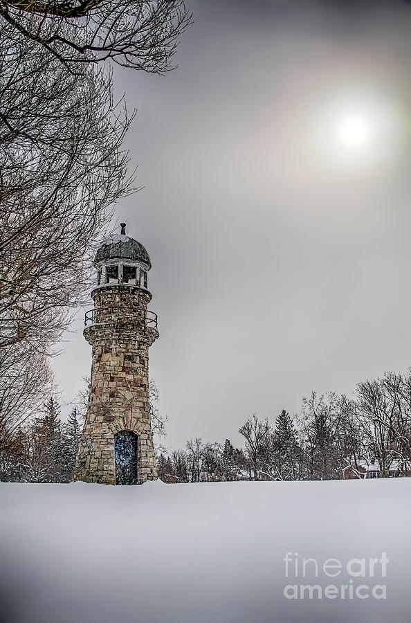 Winter Lighthouse Photograph by Jim Lepard