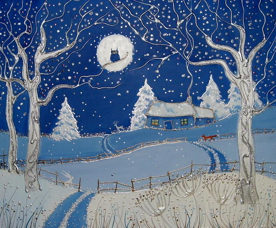 Winter Painting - Winter Magic by Angie Livingstone