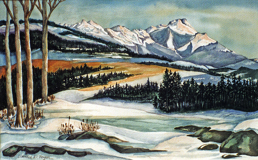 Winter Magic Painting by Dorothea  Morgan