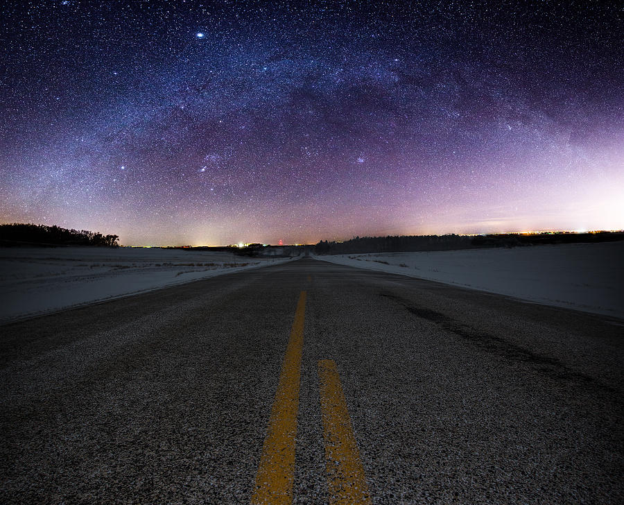 Winter Milky Way Photograph by Aaron J Groen
