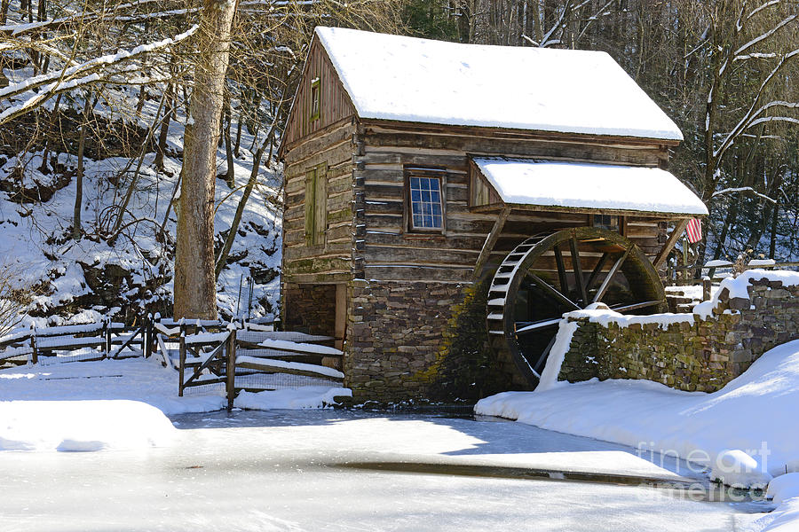 Winter Photograph - Winter Mill by Paul Ward