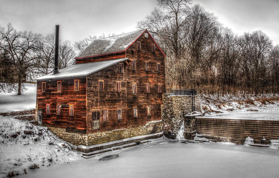 Winter Mill Photograph by Ray Congrove