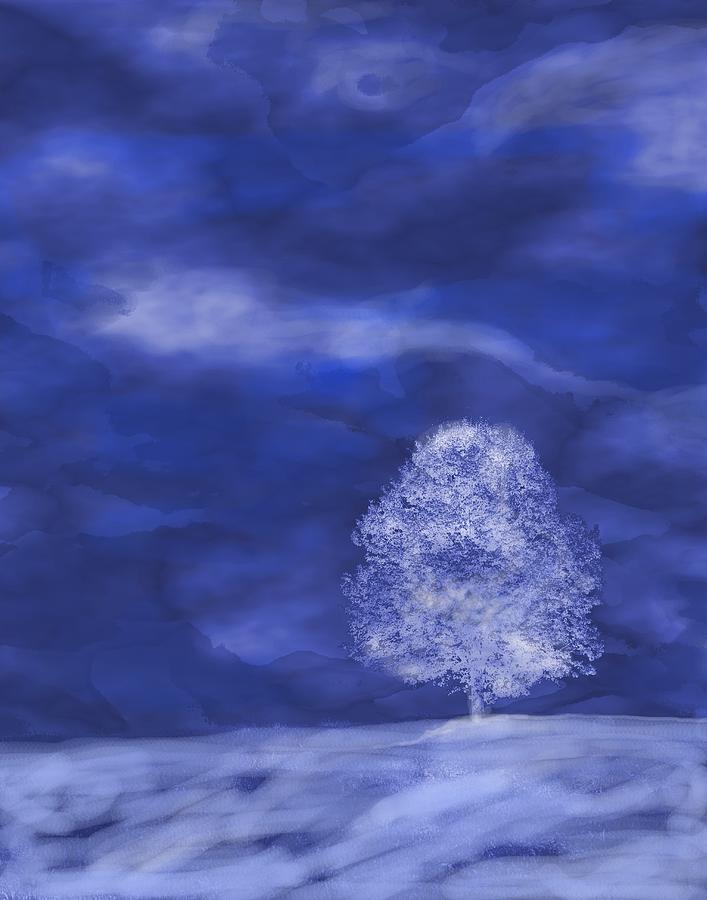 Winter mist Digital Art by Mary Armstrong