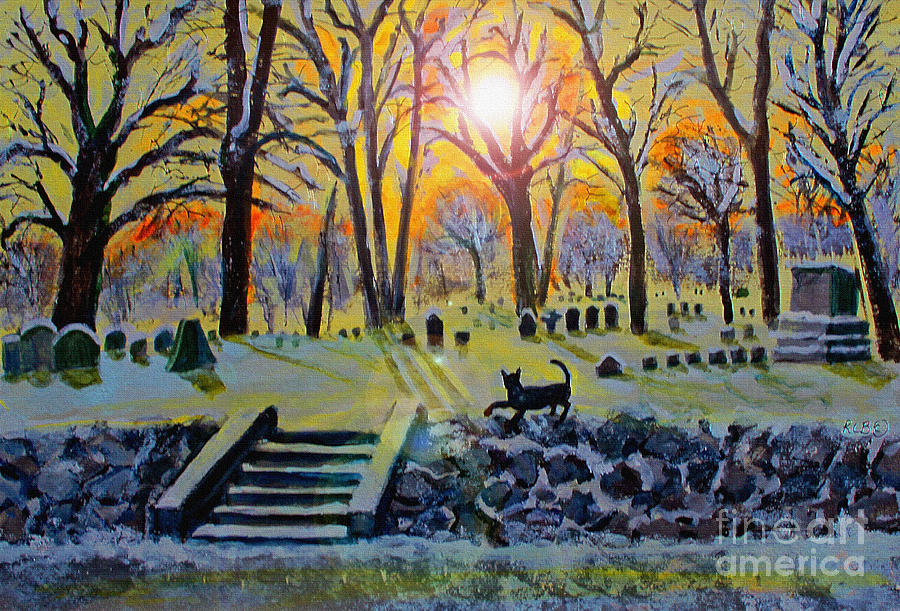 Winter Morn at Grove Hill Painting by Rita Brown