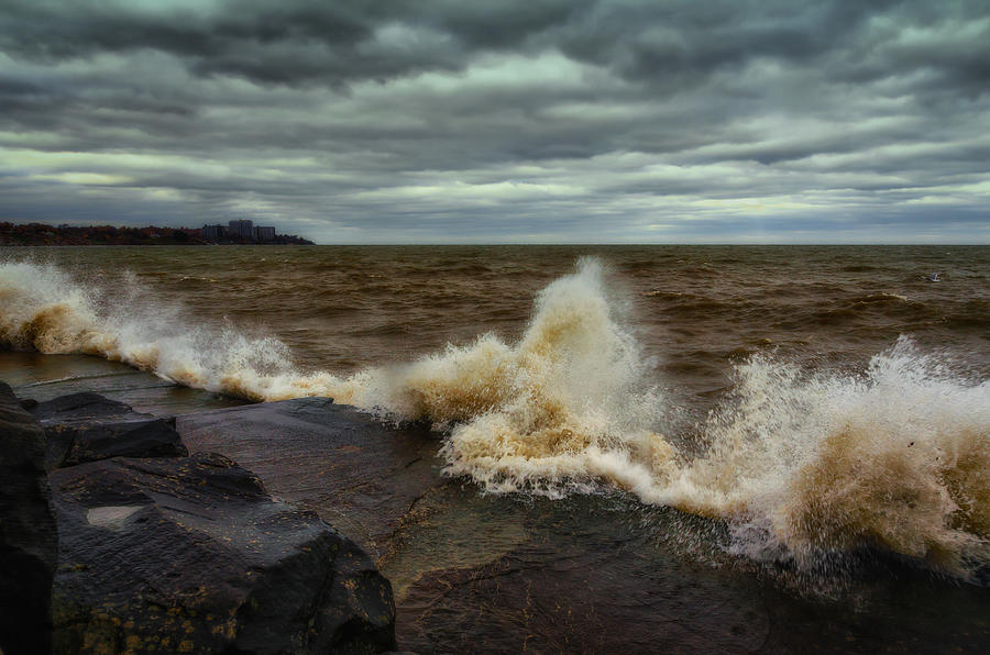 Winter Morning at Lake Erie 1 Photograph by Michael Demagall