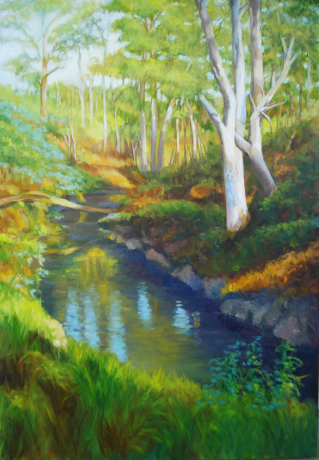 Winter Morning in the Bush Painting by Dai Wynn
