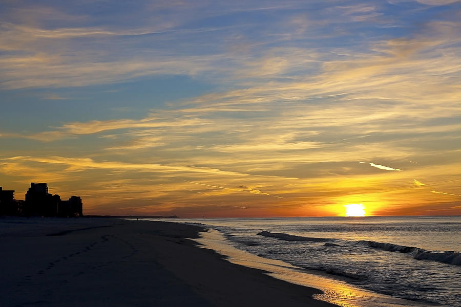 Winter Morning on the Gulf Photograph by Mark McKinney