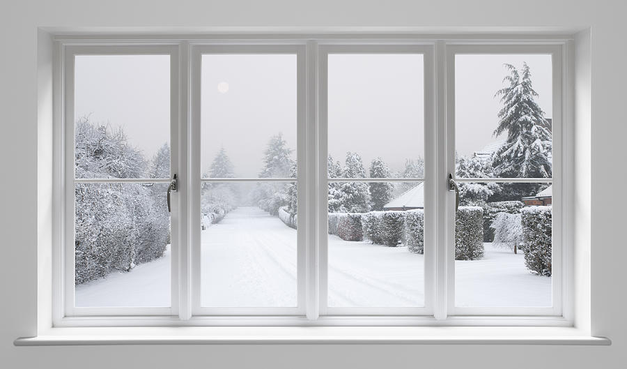 Winter Morning Through White Windows Photograph by Phototropic