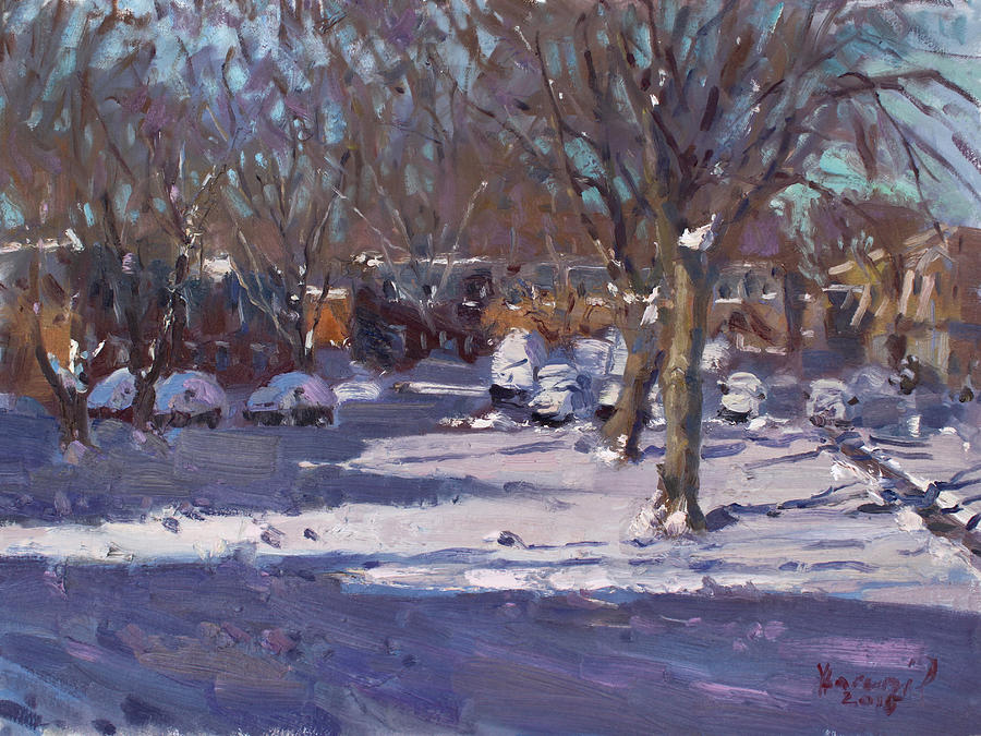Winter Painting - Winter Morning by Ylli Haruni