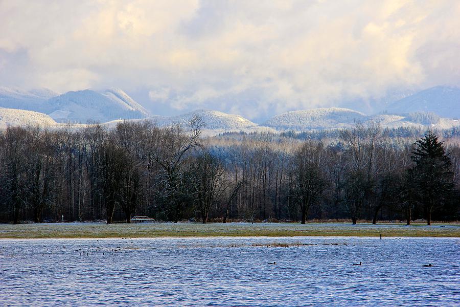 Tolt Digital Art - Winter near Camp Korey by Jen  Brooks Art