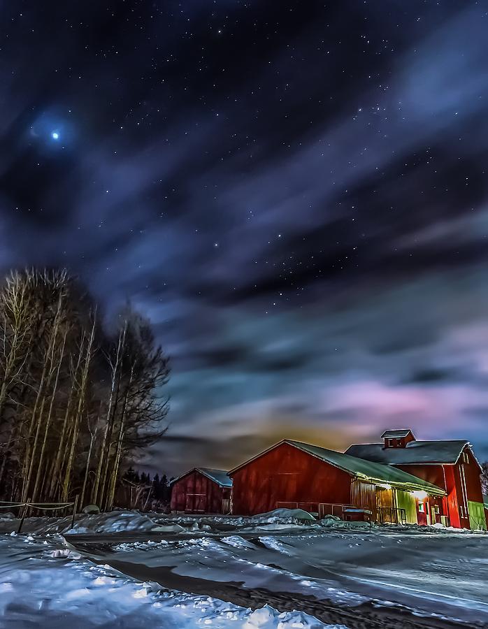 Winter Night Photograph by Rose-Maries Picturtes