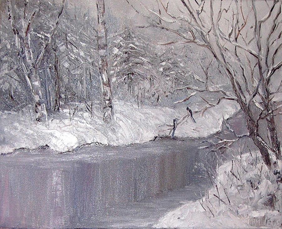 Winter Painting by Nina Mitkova