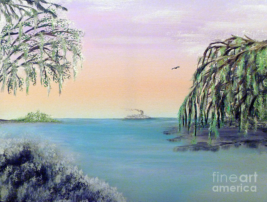 Winter On Lake Ponchartrain Painting by Alys Caviness-Gober