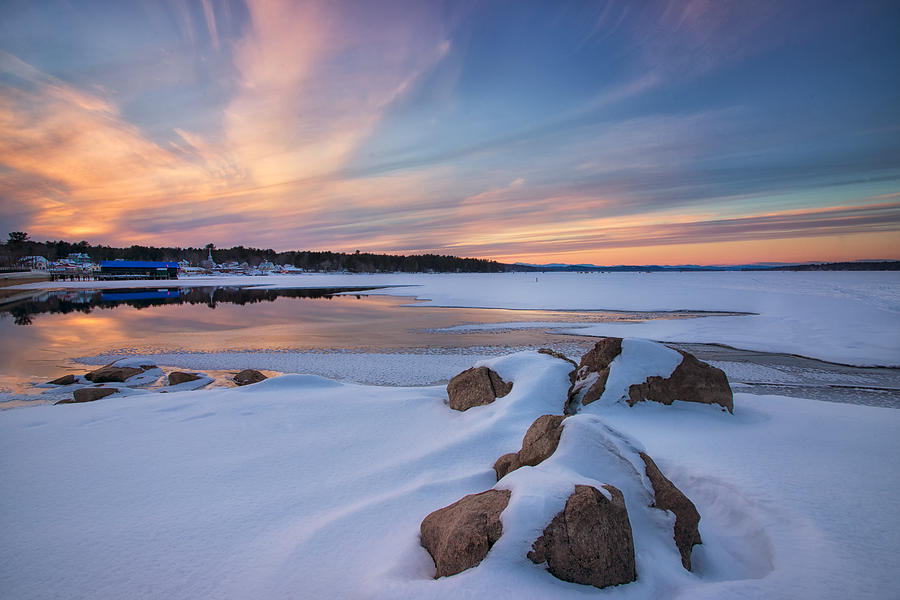 Winter View of the Causeway Photograph by Darylann Leonard Photography