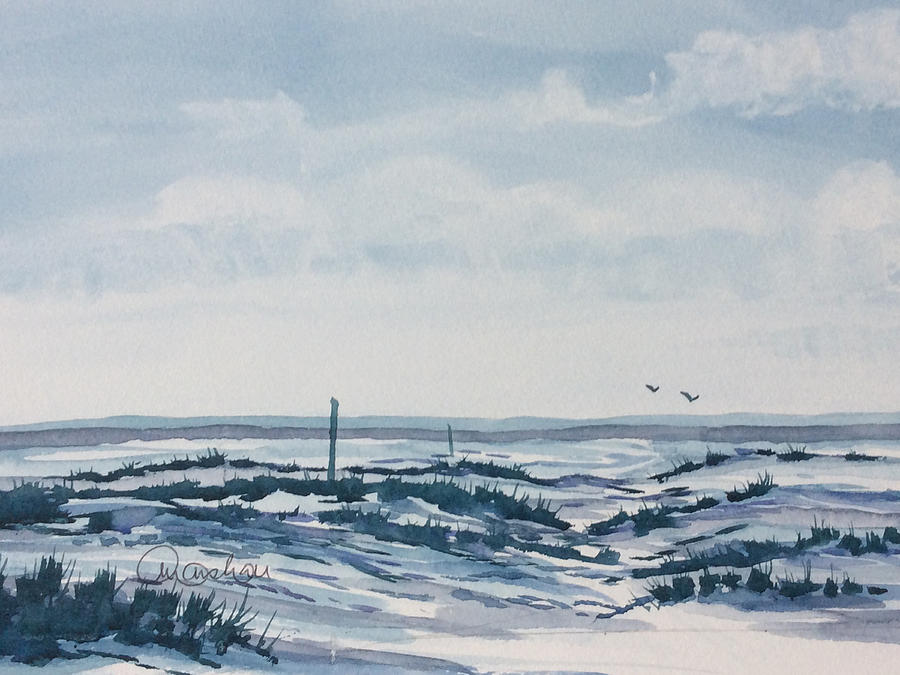 Winter on the Moors Painting by Glenn Marshall