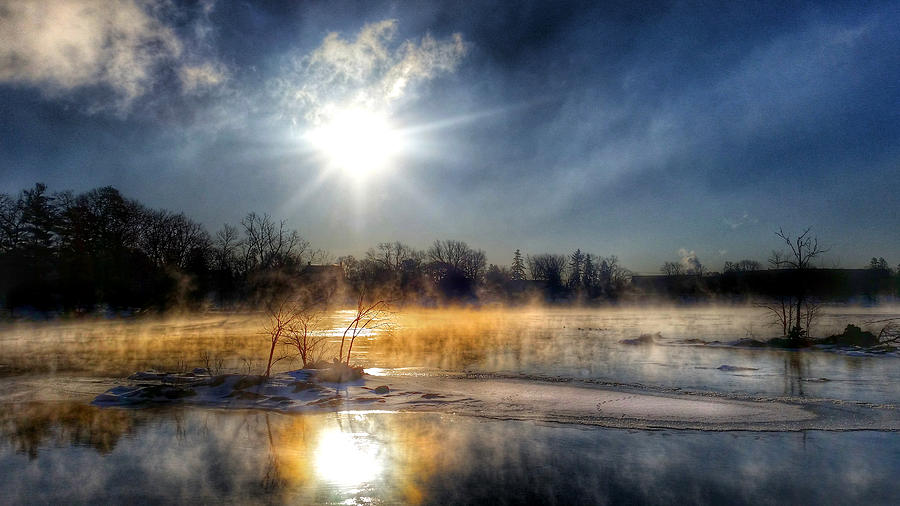 Winter on the Wisconsin River Photograph by Brook Burling