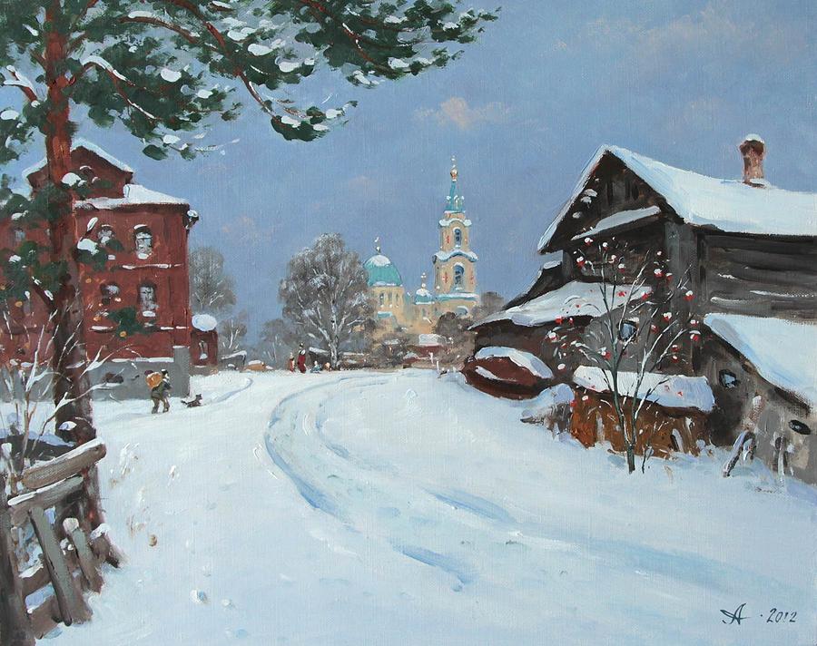 Ceia Painting - Winter on Valaam by Alexander Alexandrovsky