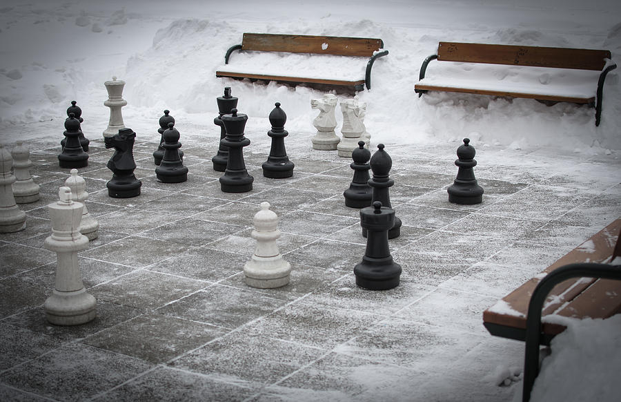 Winter Outdoor Chess Photograph by Andreas Berthold