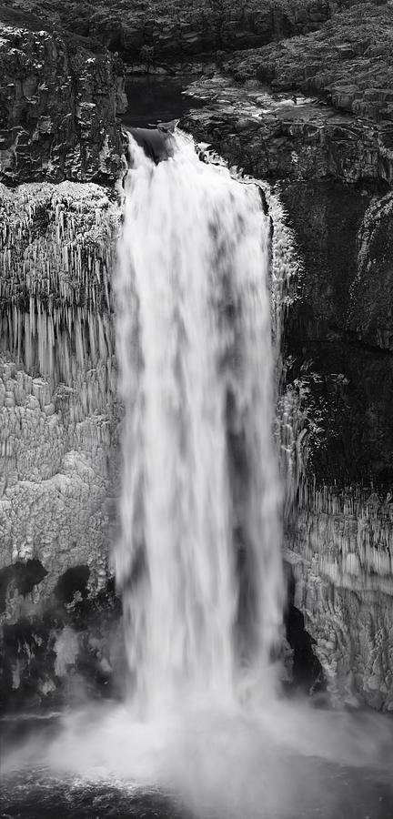 Winter Palouse Falls Vertical Photograph by Mark Kiver