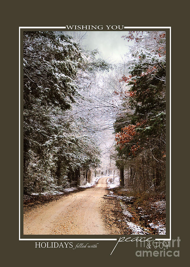 Winter Paradise Scenic Landscape Christmas Cards Photograph by Jai Johnson