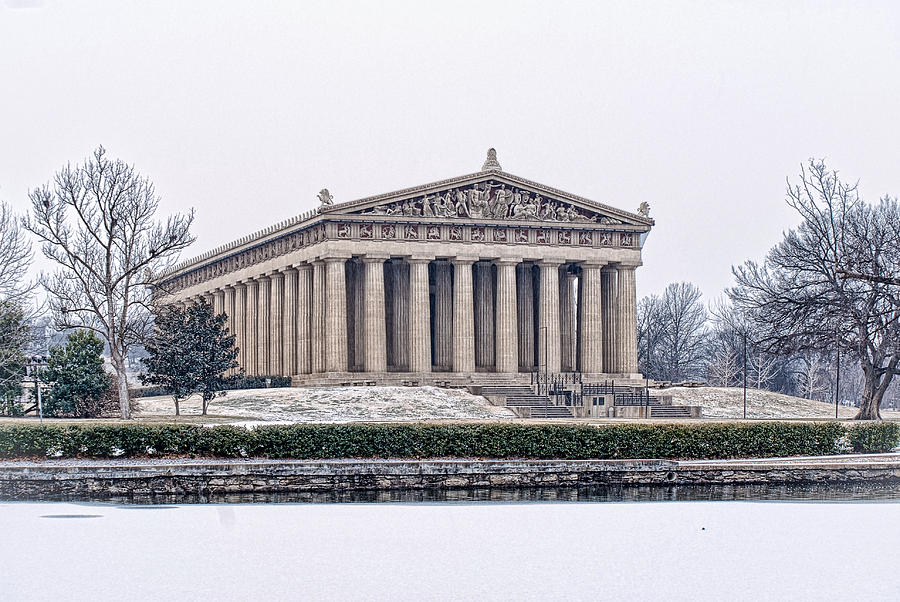 Nashville Photograph - Winter Parthenon by Patrick Collins
