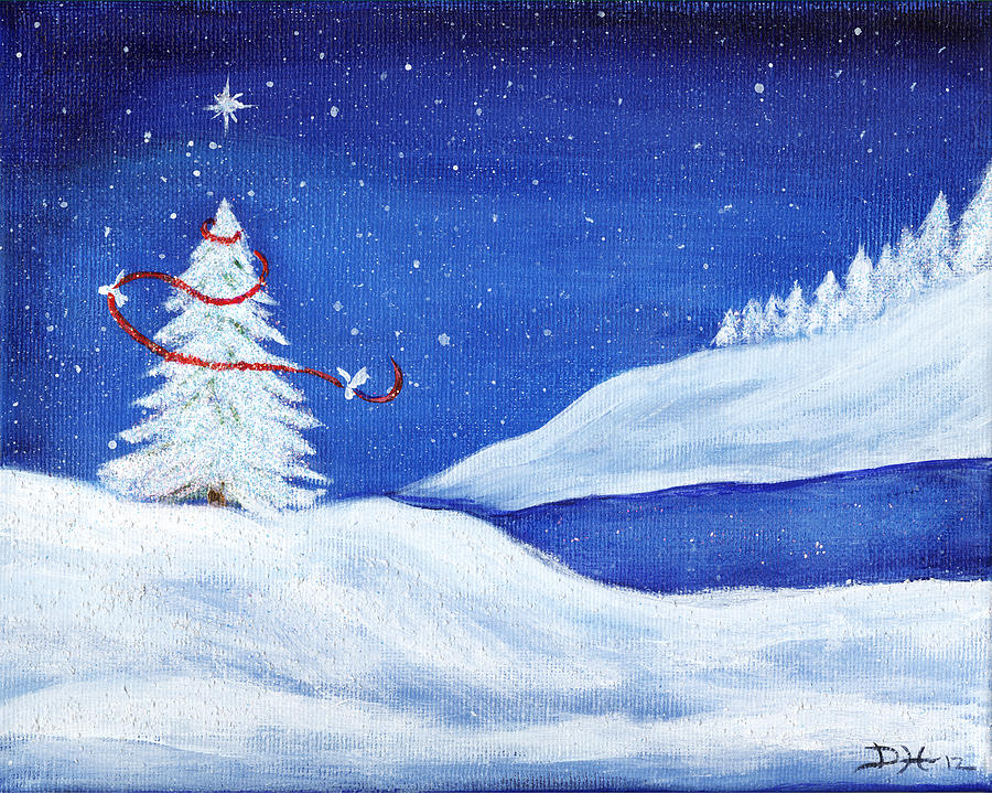 Winter Peace Painting by Diana Haronis