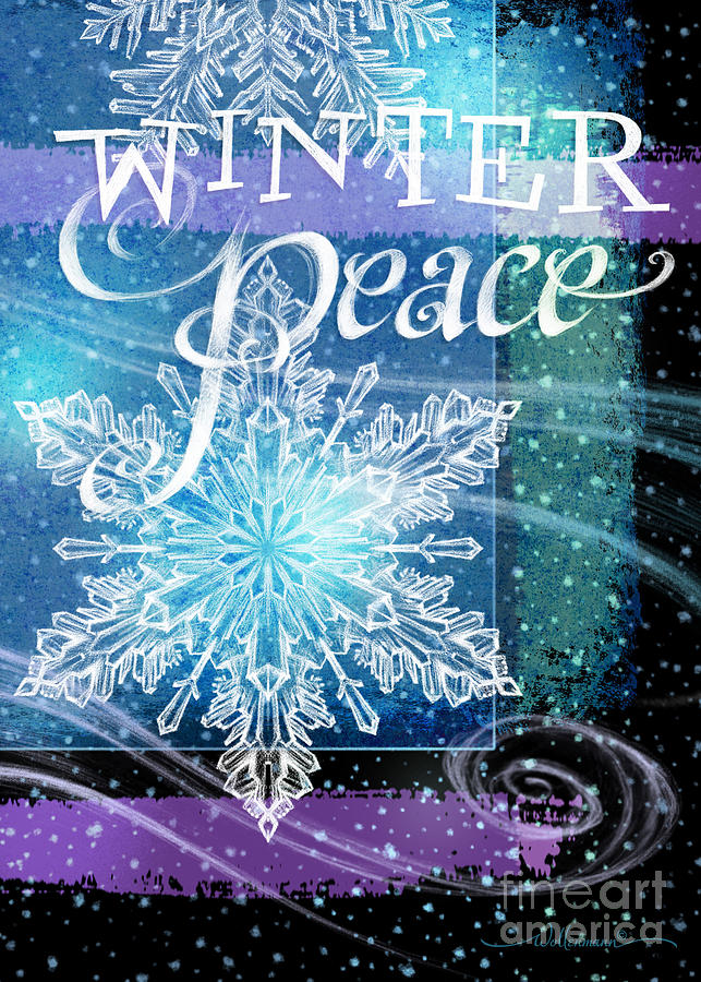 Winter Peace Greeting Digital Art by Randy Wollenmann