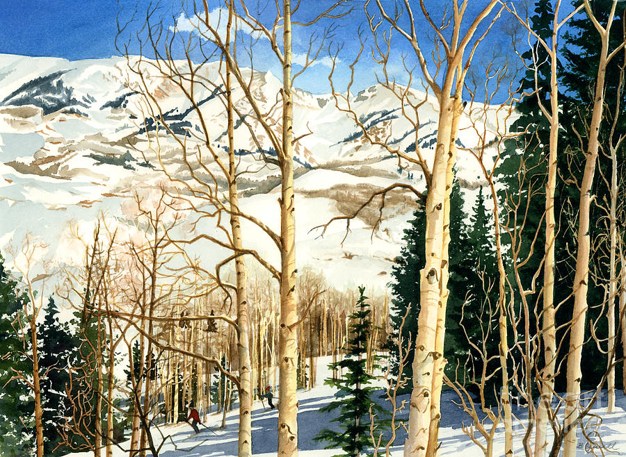 Winter Playground  Painting by Barbara Jewell