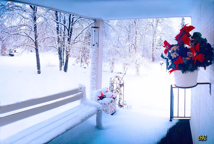 Winter Porch Photograph by CHAZ Daugherty