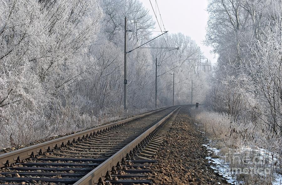Winter railroad Photograph by Martin Capek