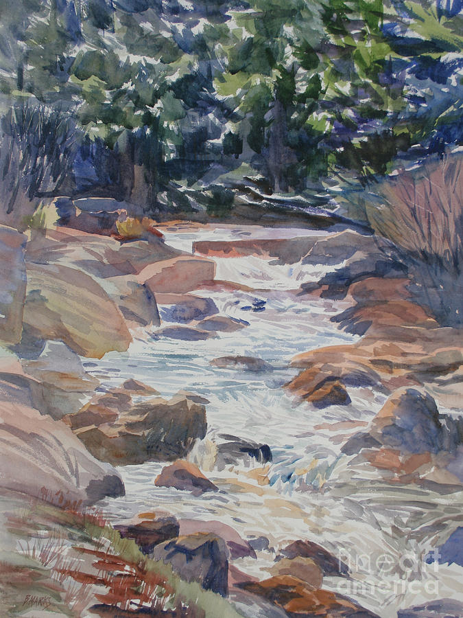 Winter Rapids Painting by Bernard Marks