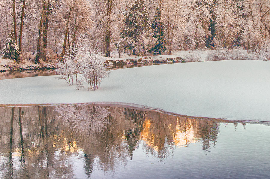 Winter reflection Photograph by Jay Seeley
