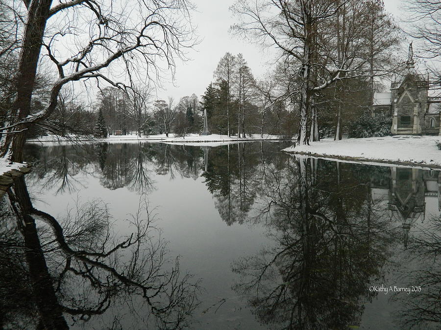 Winter Reflections 2 Photograph by Kathy Barney