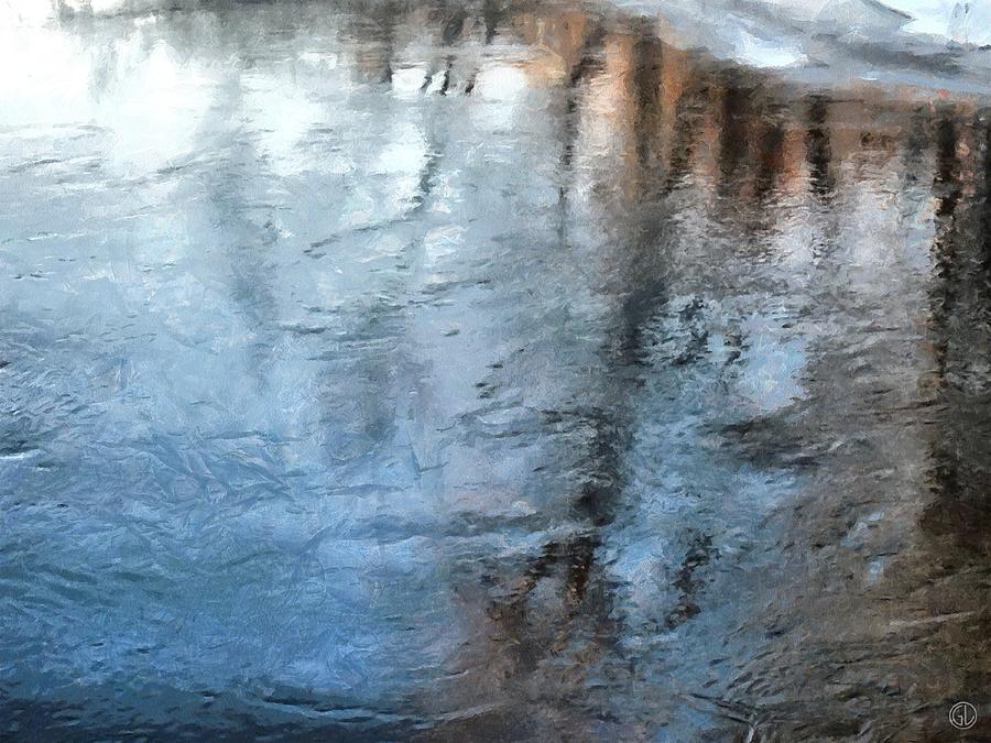Nature Digital Art - Winter reflections by Gun Legler