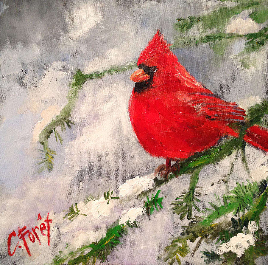 Winter Rest Painting by Carole Foret