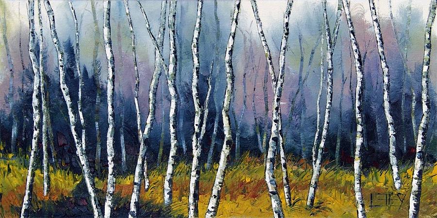 Tree Painting - Winter Reverie by Lisa Elley