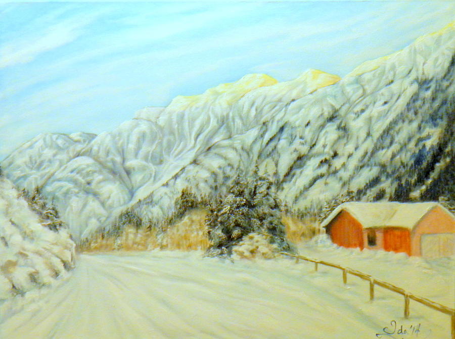 Winter Ride Painting by Ida Eriksen