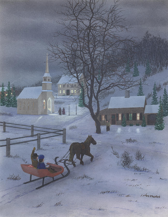 Winter Ride Painting by Peter Rashford