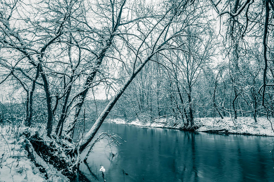 Winter River Photograph by Brian Stevens