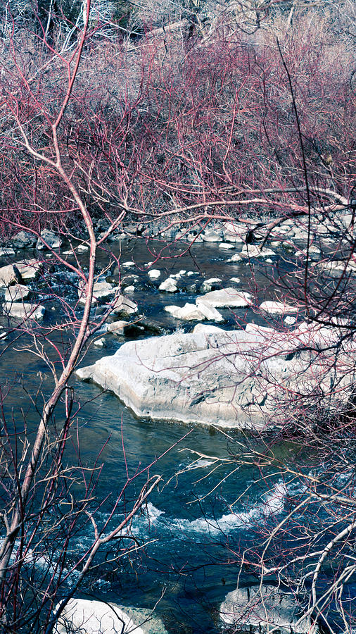 Winter River Scene Photograph