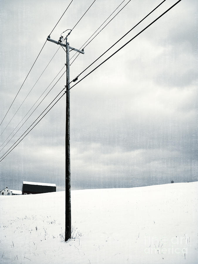 Winter Rural Scene Photograph by Edward Fielding