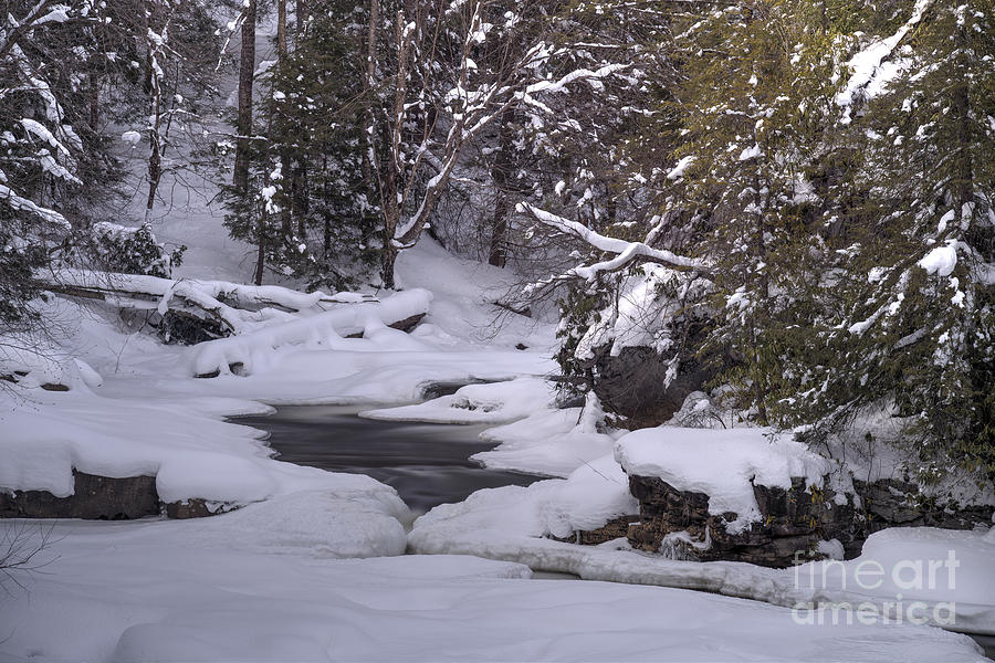 Winter scene in mountains Photograph by Dan Friend