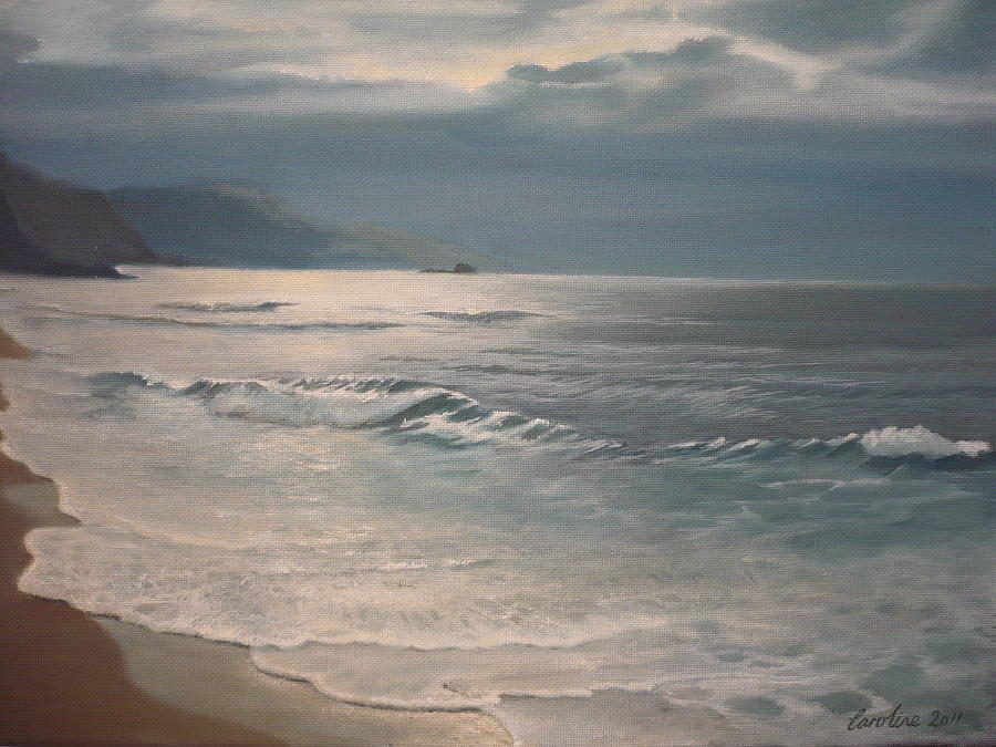 Winter Sea II Painting by Caroline Philp