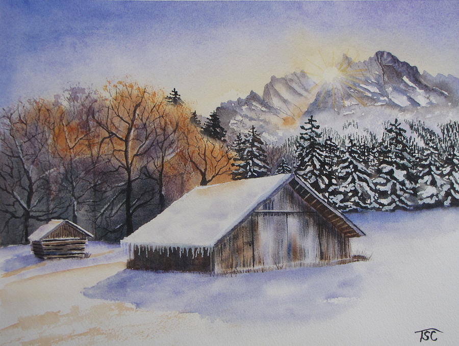 Winter Serenity Painting by Tammy Crawford