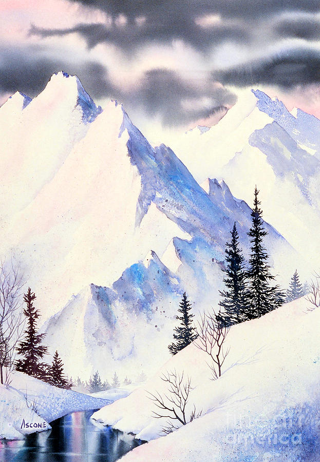 Winter Serenity Painting by Teresa Ascone