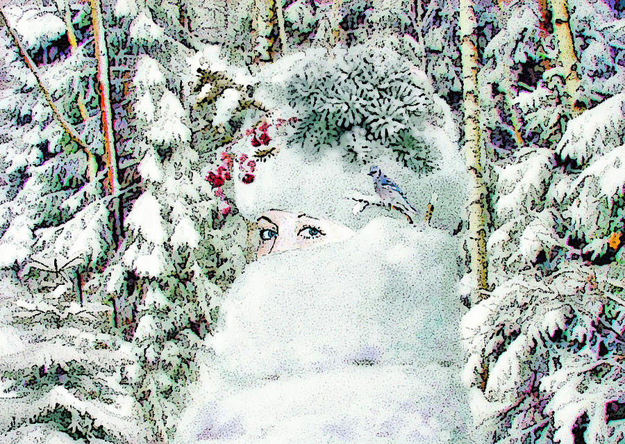 Winter Digital Art by Svetlana Nassyrov